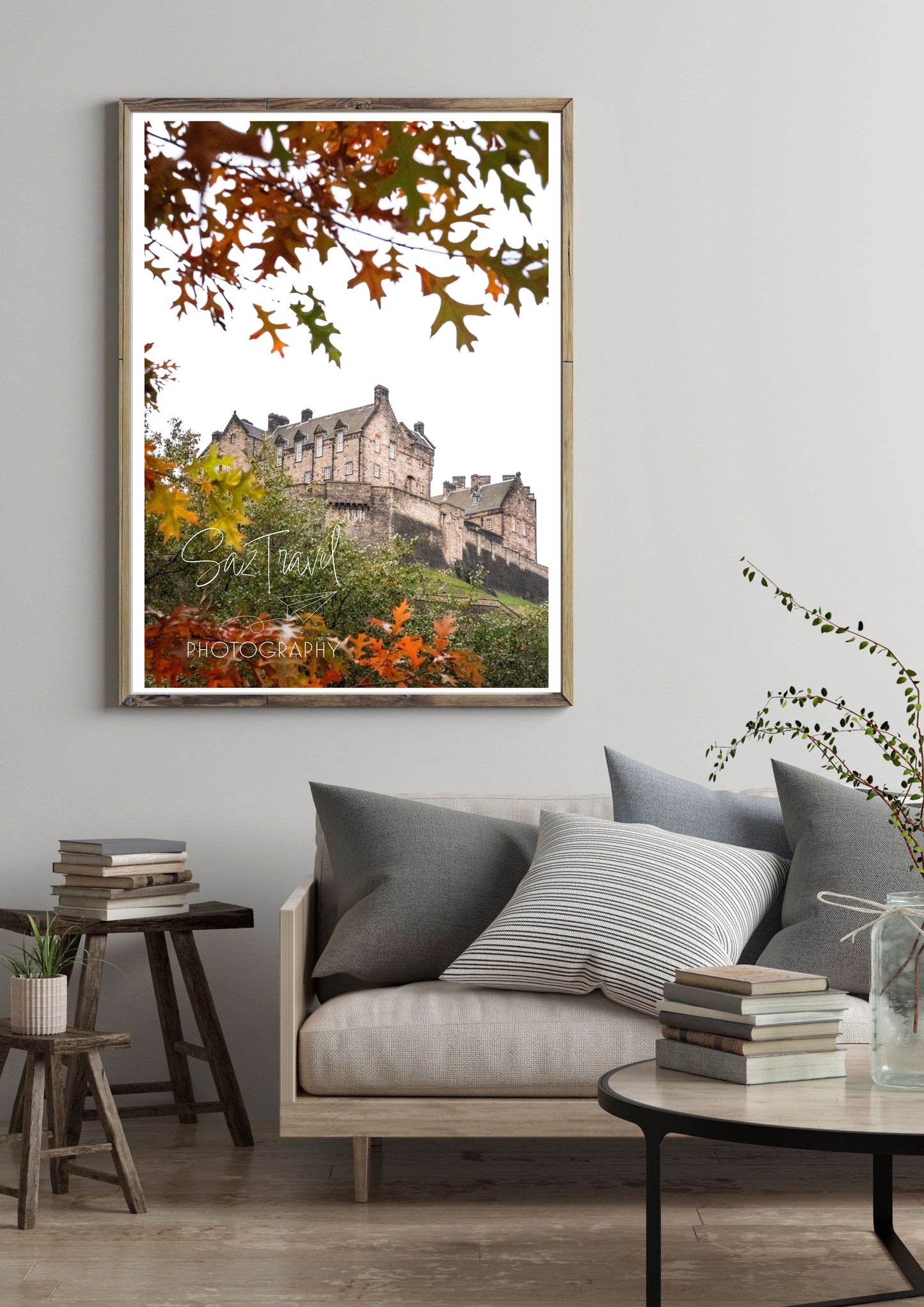 Edinburgh Castle and Autumn Foilage