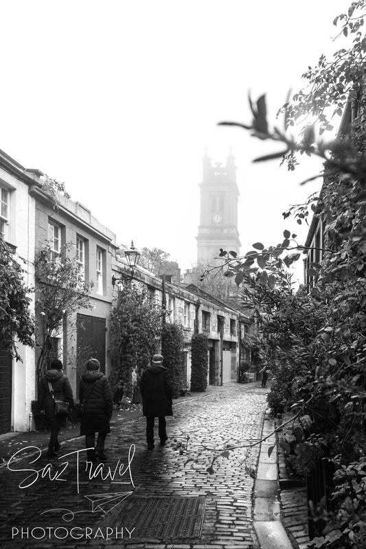 Circus Lane, Edinburgh - Black & White