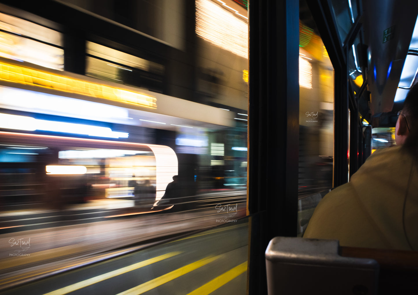 Night Blur, Hong Kong Tram