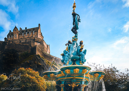 Edinburgh Castle and Ross Fountain